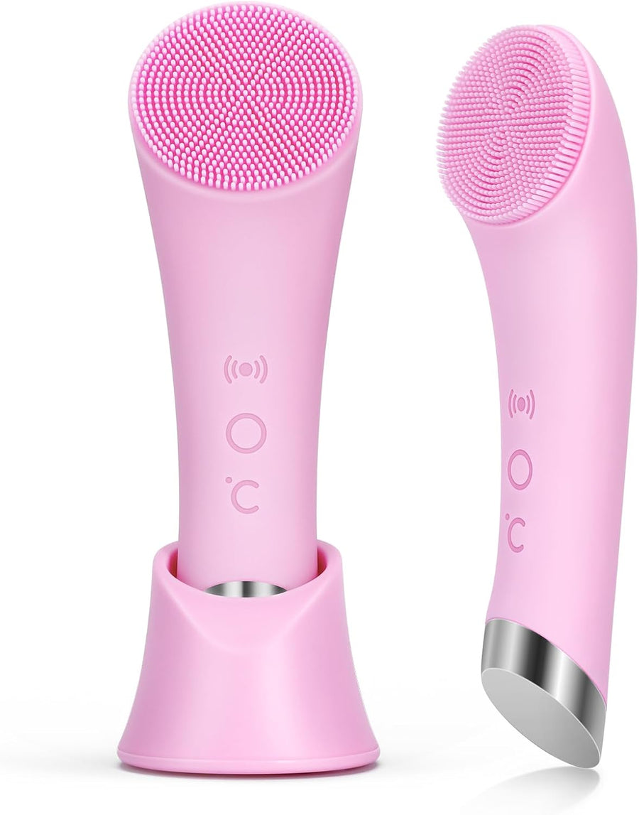 Facial Cleansing Brush Rechargeable Silicone Face Scrubber