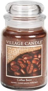 Coffee Bean Soy Wax Candle in Glass Jar, 21Oz