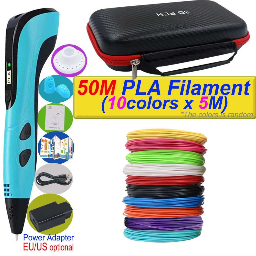 3D Printing Pen — DIY Kids Drawing Pen with LCD Screen