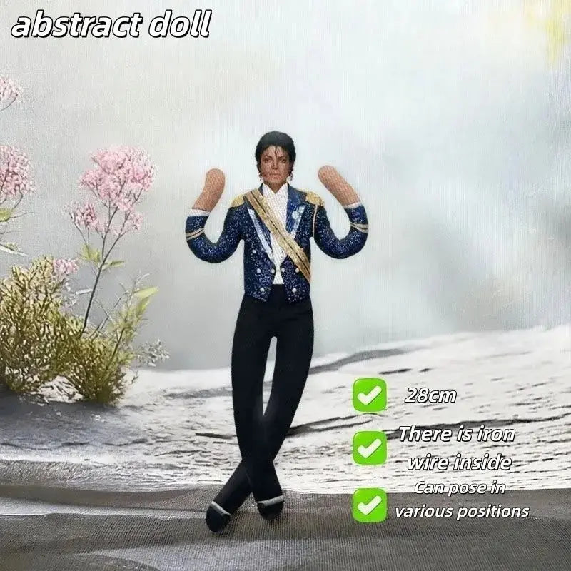 Michael Jackson Abstract Plush Figure