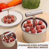 6/12 Holes Press Type Stainless Steel Meatball Maker (12 Holes)