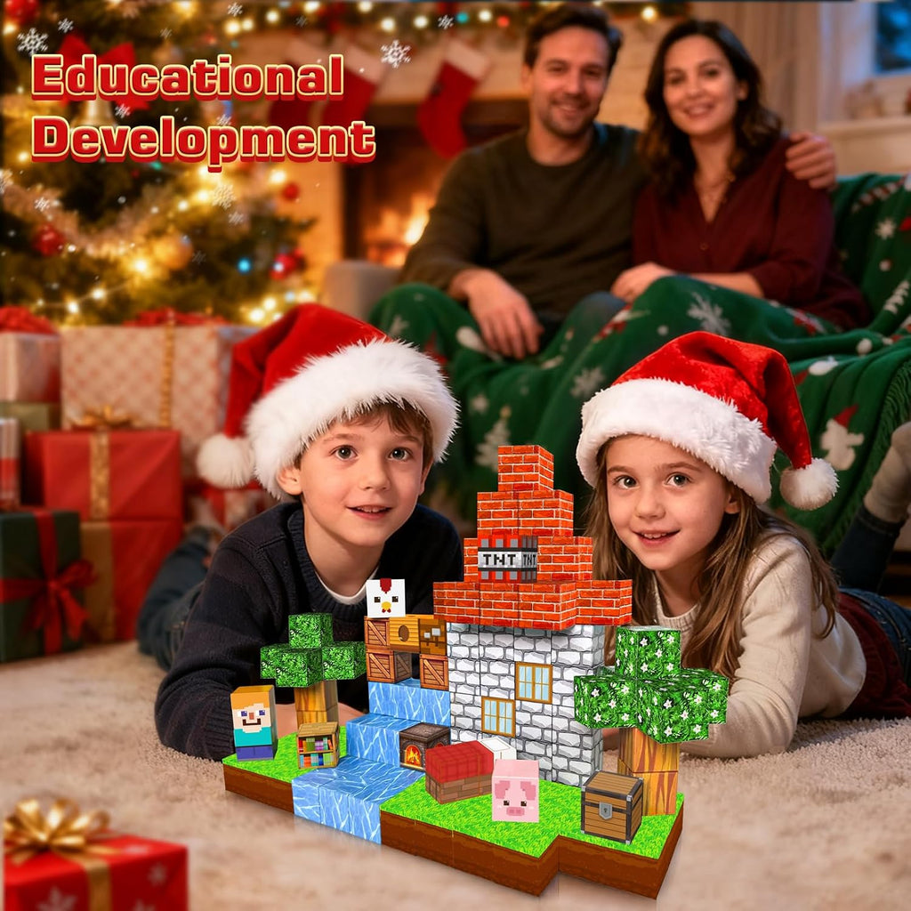 100PCS Magnetic Building Blocks STEM Sensory Toy