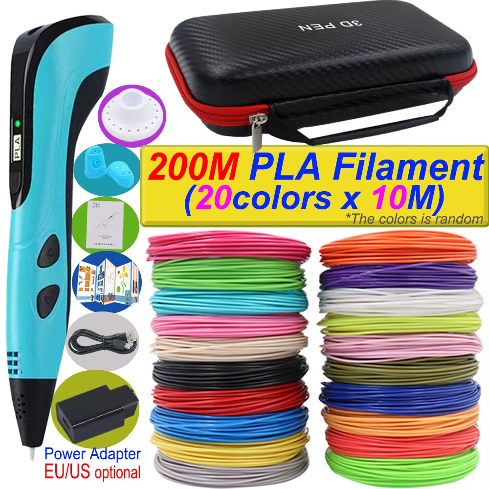 3D Printing Pen — DIY Kids Drawing Pen with LCD Screen