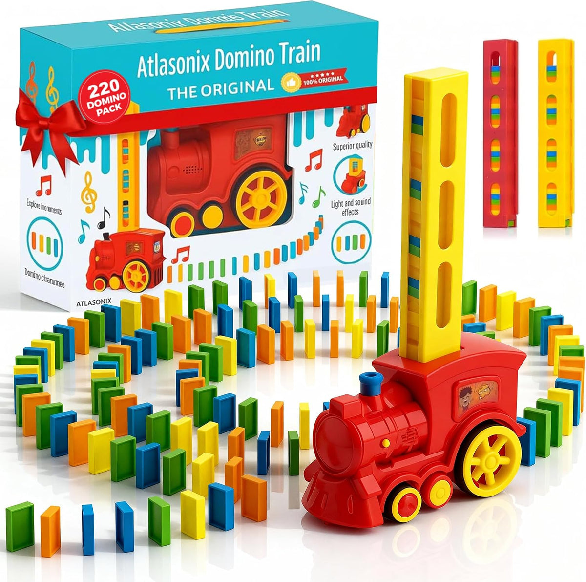 Automatic Domino Train STEM Toy