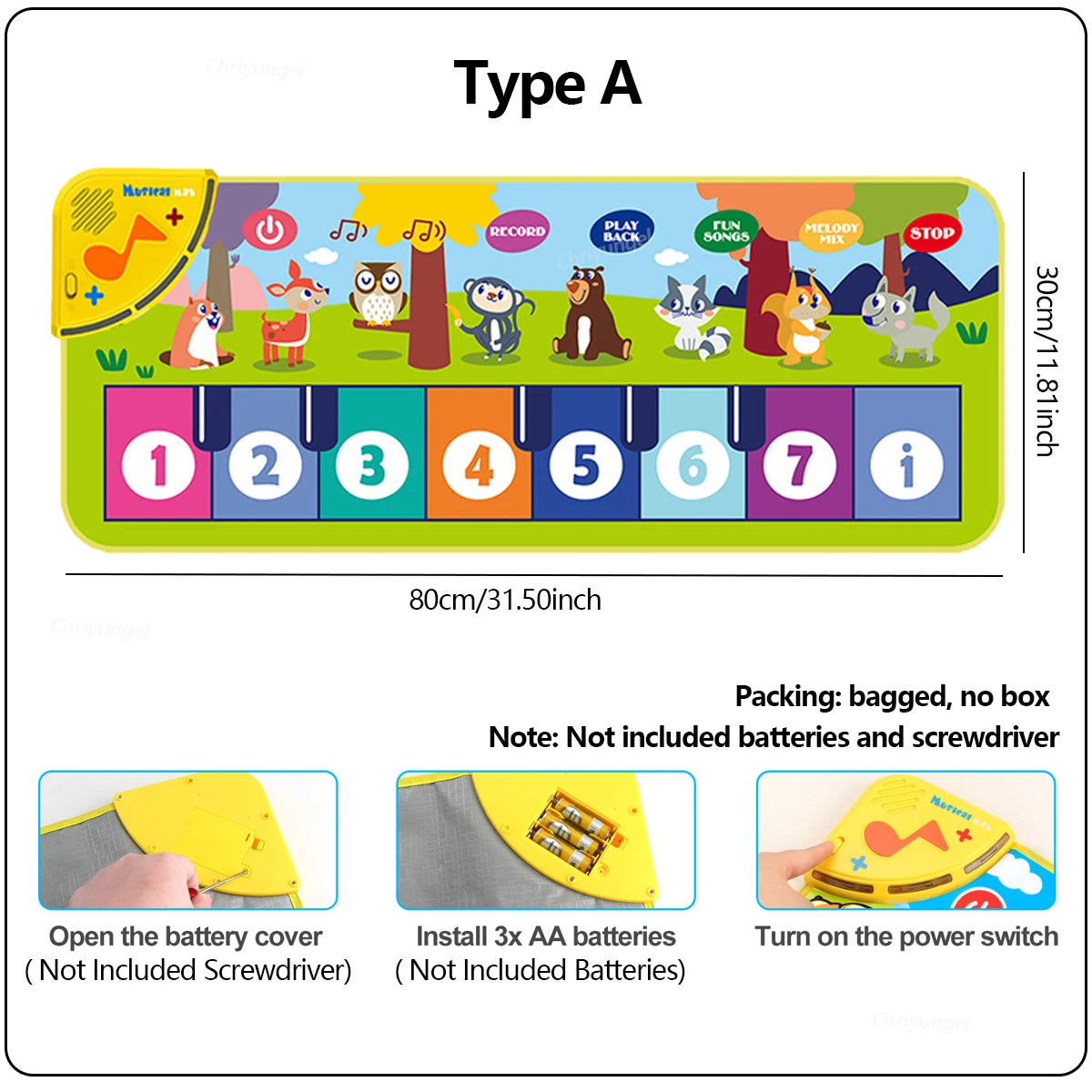 Kids Piano Floor Mat — Musical Dance & Keyboard Mat