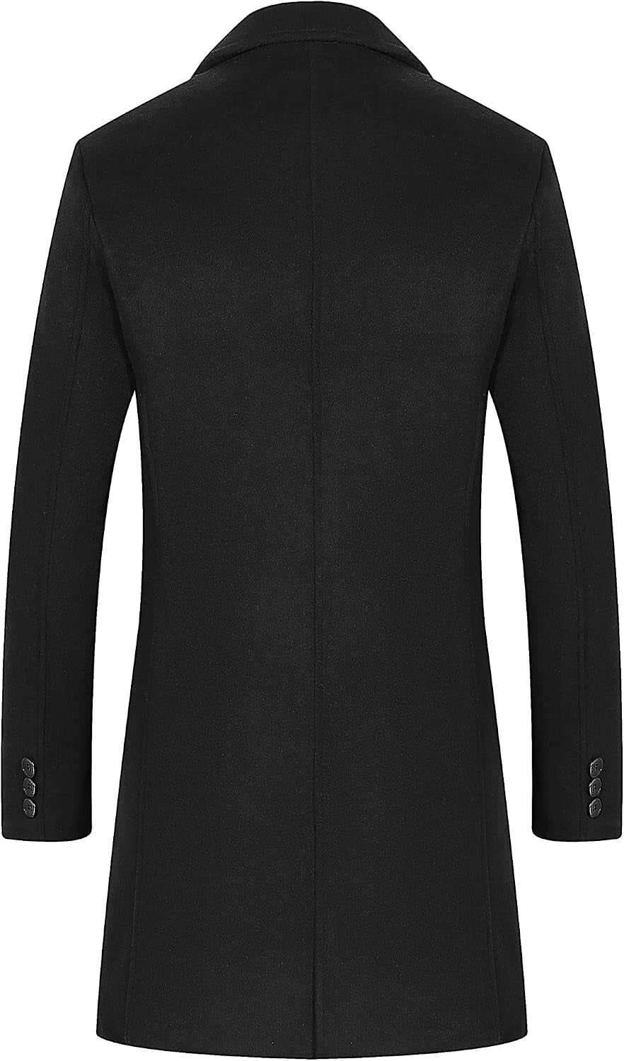 Men'S Wool-Blend Double-Breasted Trench Coat