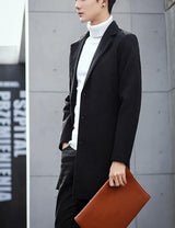 Men'S Wool-Blend Notched-Collar Pea Coat