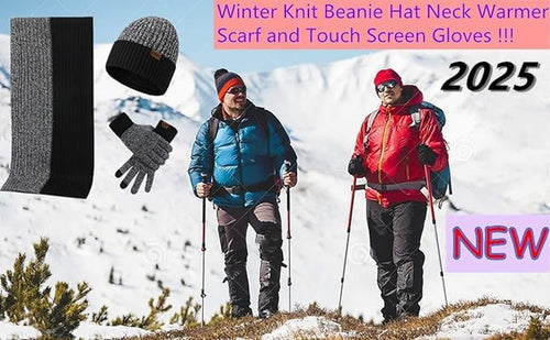 3-Piece Knit Beanie, Scarf & Glove Set