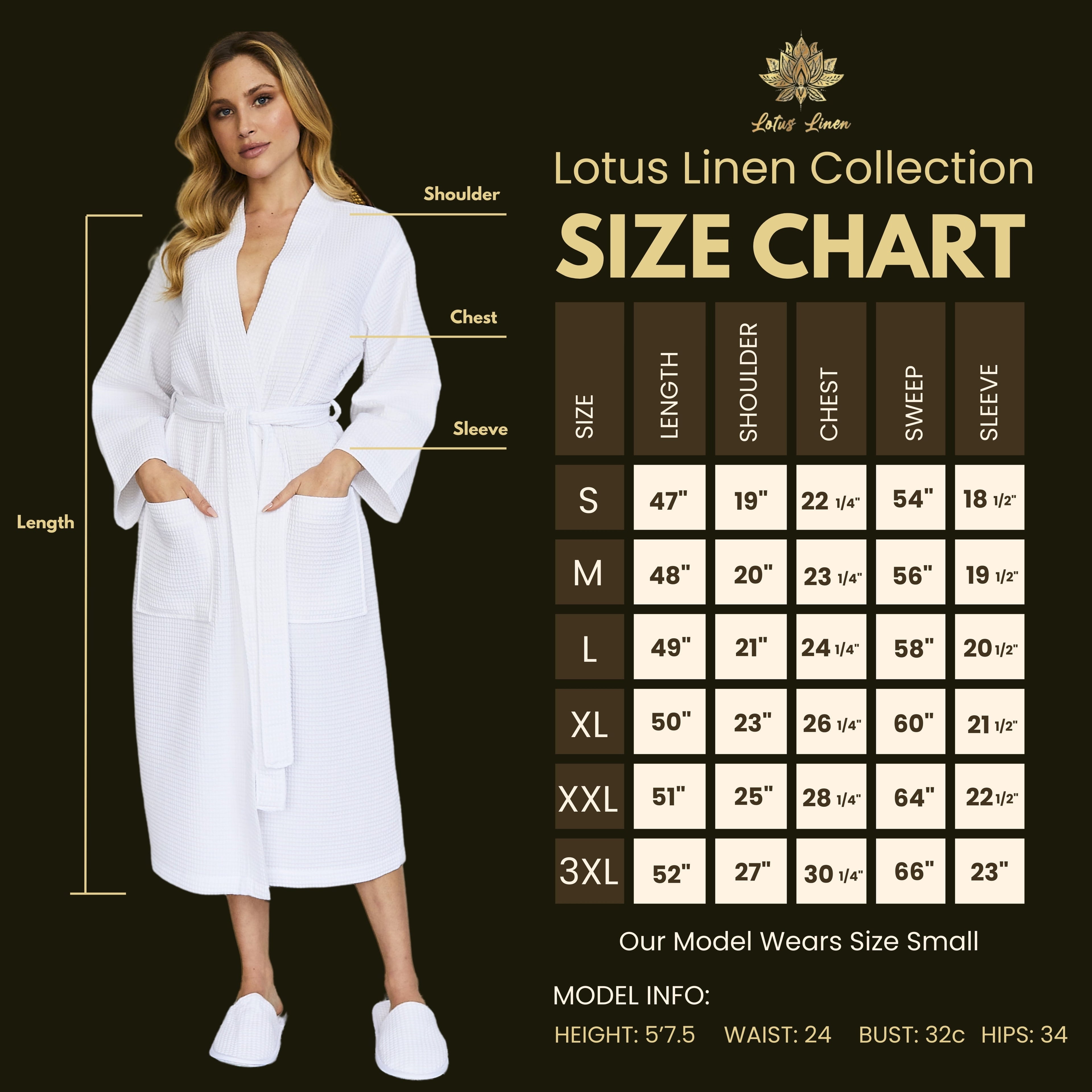 Cotton Waffle-Weave Spa Robe