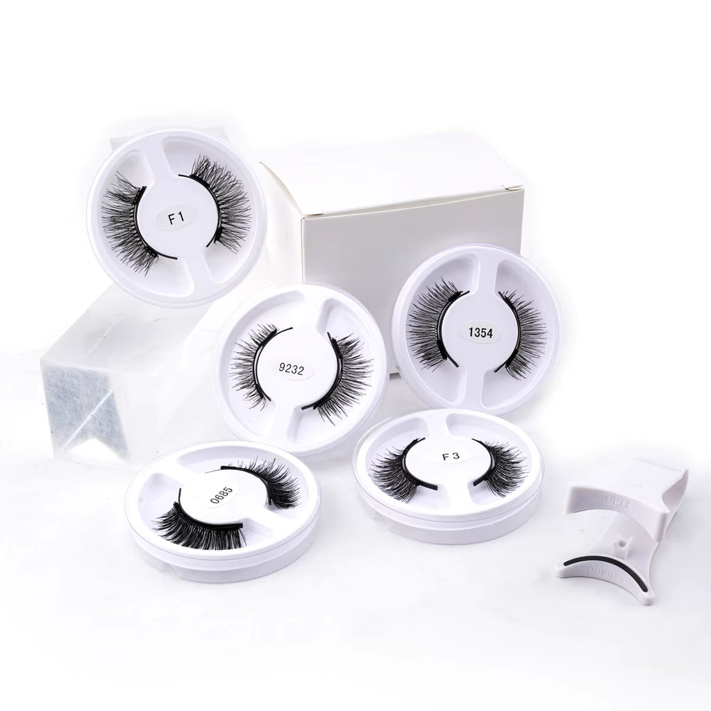 Magnetic Eyelash Kit 5 Pairs with Applicator Tweezer (5 Styles)