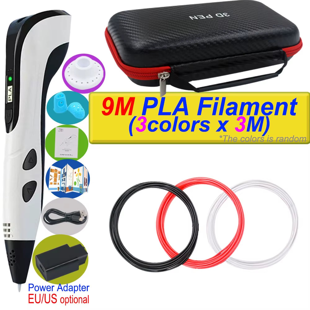 3D Printing Pen — DIY Kids Drawing Pen with LCD Screen