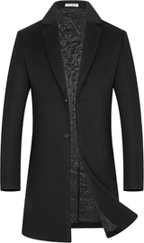 Men'S Wool-Blend Double-Breasted Trench Coat