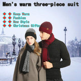 3-Piece Knit Beanie, Scarf & Glove Set