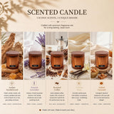 Lavender Soy Wax Candle with Wood Wick, Glass Jar