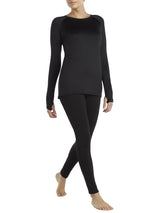 Women'S Plush-Warmth Crew-Neck Thermal Base-Layer Top