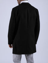 Men'S Wool-Blend Notched-Collar Pea Coat