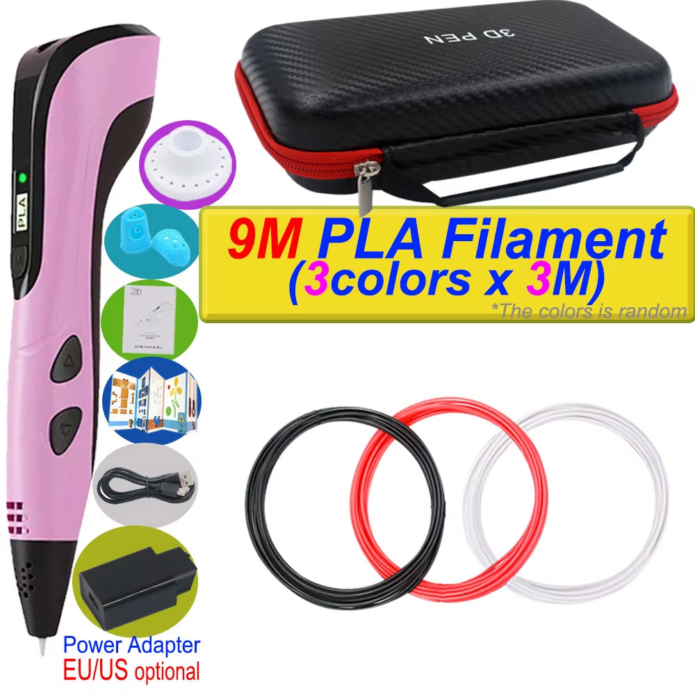 3D Printing Pen — DIY Kids Drawing Pen with LCD Screen