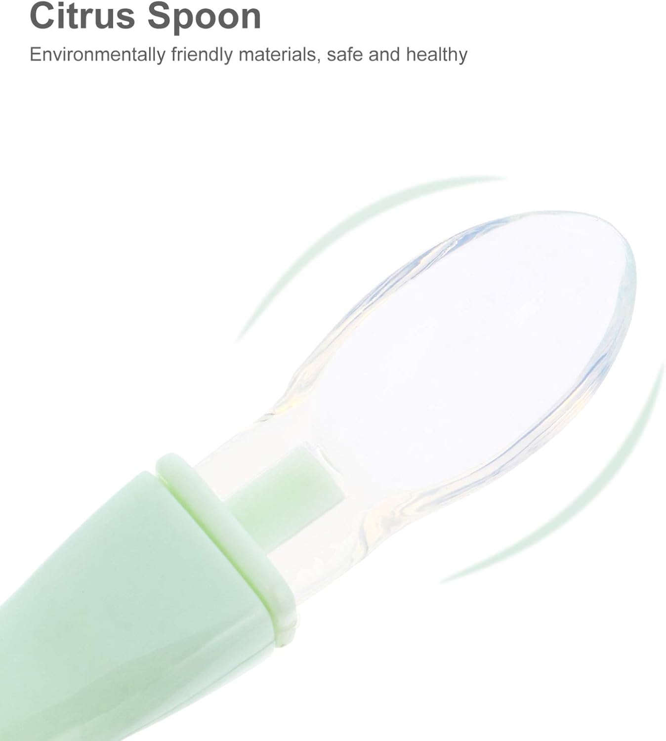 Close-up of the silicone spoon head texture