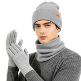 Unisex Winter Hat, Scarf & Glove 3-Piece Set