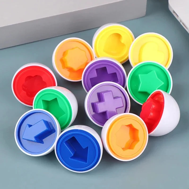 Montessori Smart Eggs — Color & Shape Sensory Puzzle