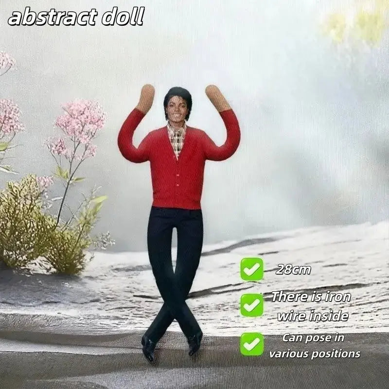 Michael Jackson Abstract Plush Figure