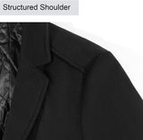 Men'S Wool-Blend Double-Breasted Trench Coat