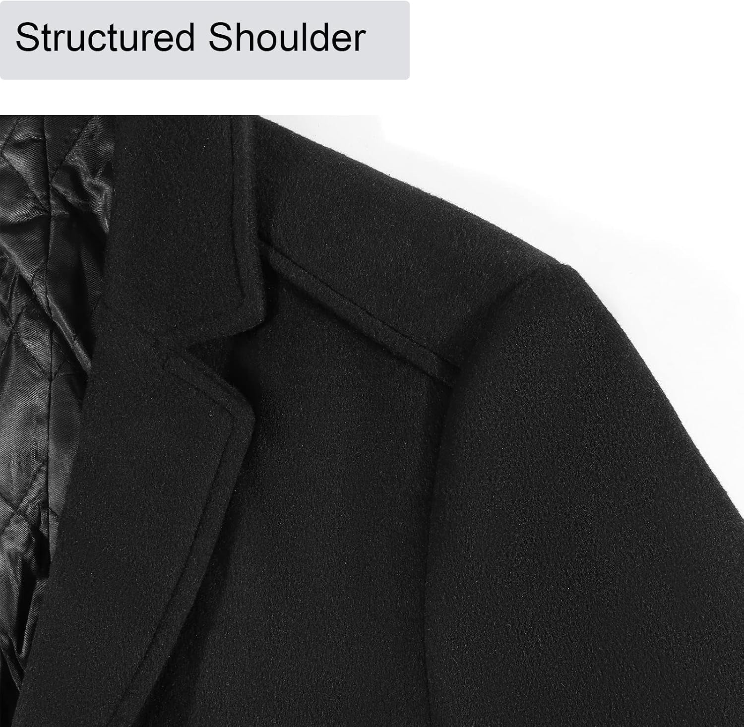 Men'S Wool-Blend Double-Breasted Trench Coat