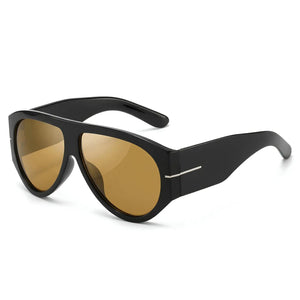 Oversized Retro Aviator Sunglasses