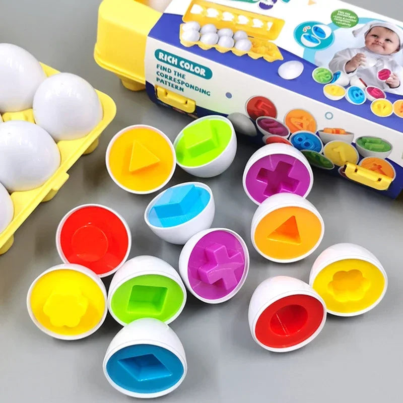 Montessori Smart Eggs — Color & Shape Sensory Puzzle