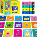 Word Spelling Game, 80 First Words Wooden Alphabet Puzzle Blocks