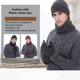 3-Piece Knit Beanie, Scarf & Glove Set