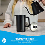Large 8-Cup Stainless-Steel French Press Coffee Maker, 34Oz