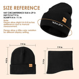 Unisex Winter Hat, Scarf & Glove 3-Piece Set