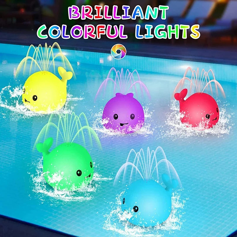 Baby Light-Up Bath Toys — Whale Automatic Sprinkler