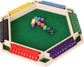 Shut the Box Wooden Dice Family Board Game (6 Players)
