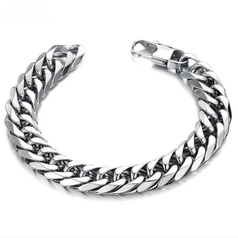316L Stainless Steel LA Cuban Link Chain Bracelet