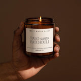 Patchouli Soy Wax Candle, Glass Jar