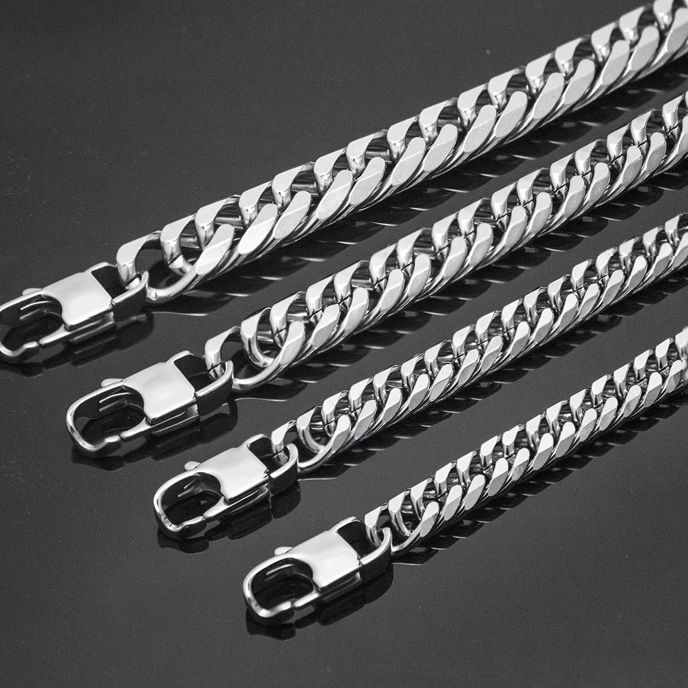 316L Stainless Steel LA Cuban Link Chain Bracelet