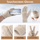 Women'S Winter Beanie, Scarf & Glove Combo