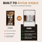 Glass & Stainless-Steel French Press Coffee Maker, 34Oz