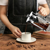 Compact Stainless-Steel French Press Coffee Maker