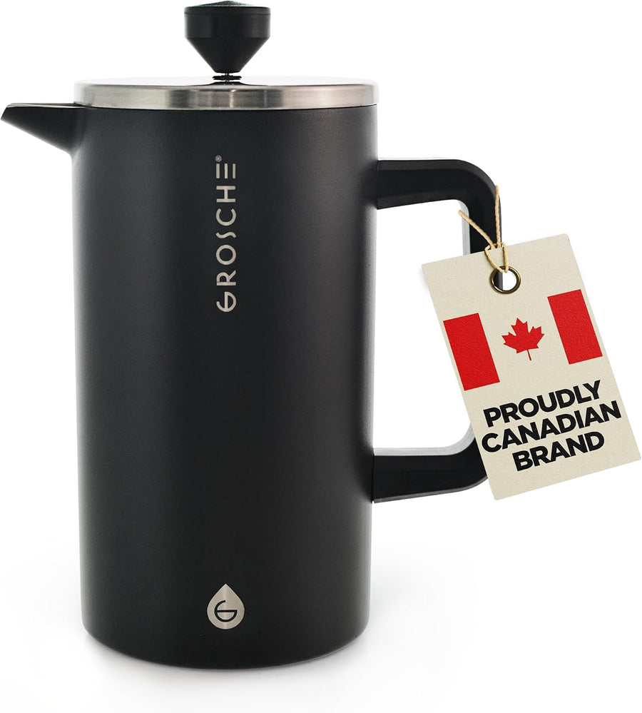 Large 8-Cup Stainless-Steel French Press Coffee Maker, 34Oz