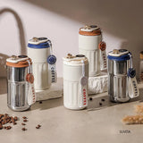 LED digital temperature display stainless steel coffee mug