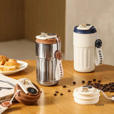 LED digital temperature display stainless steel coffee mug