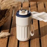 LED digital temperature display stainless steel coffee mug