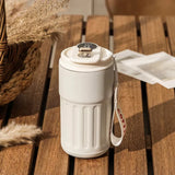 LED digital temperature display stainless steel coffee mug