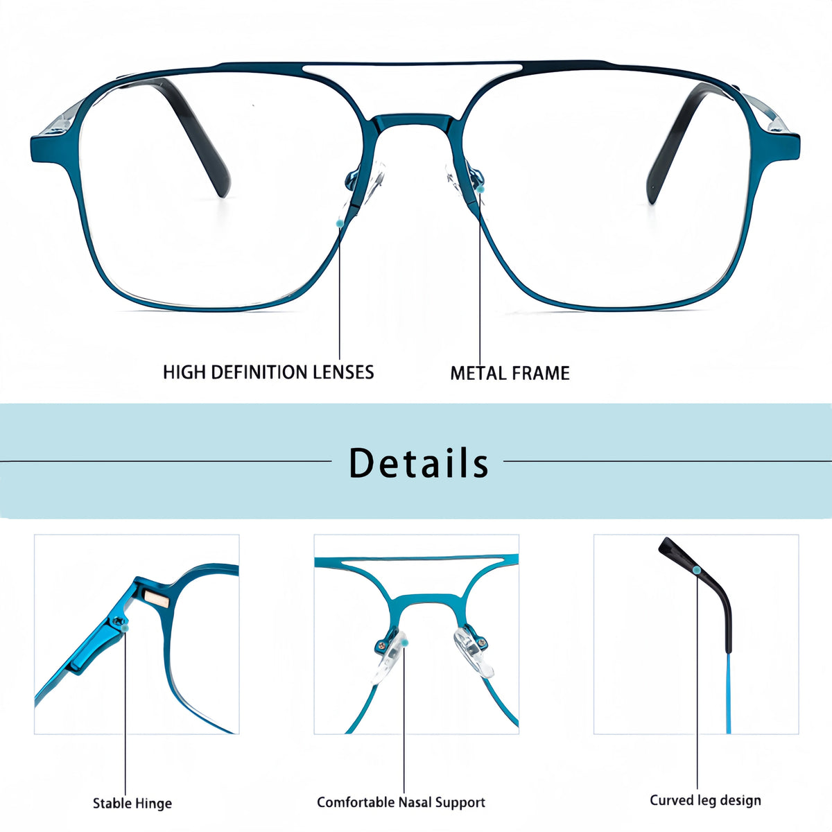3-In-1 Magnetic Polarized Clip-On Sunglasses