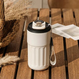 LED digital temperature display stainless steel coffee mug