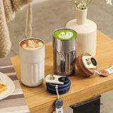 LED digital temperature display stainless steel coffee mug