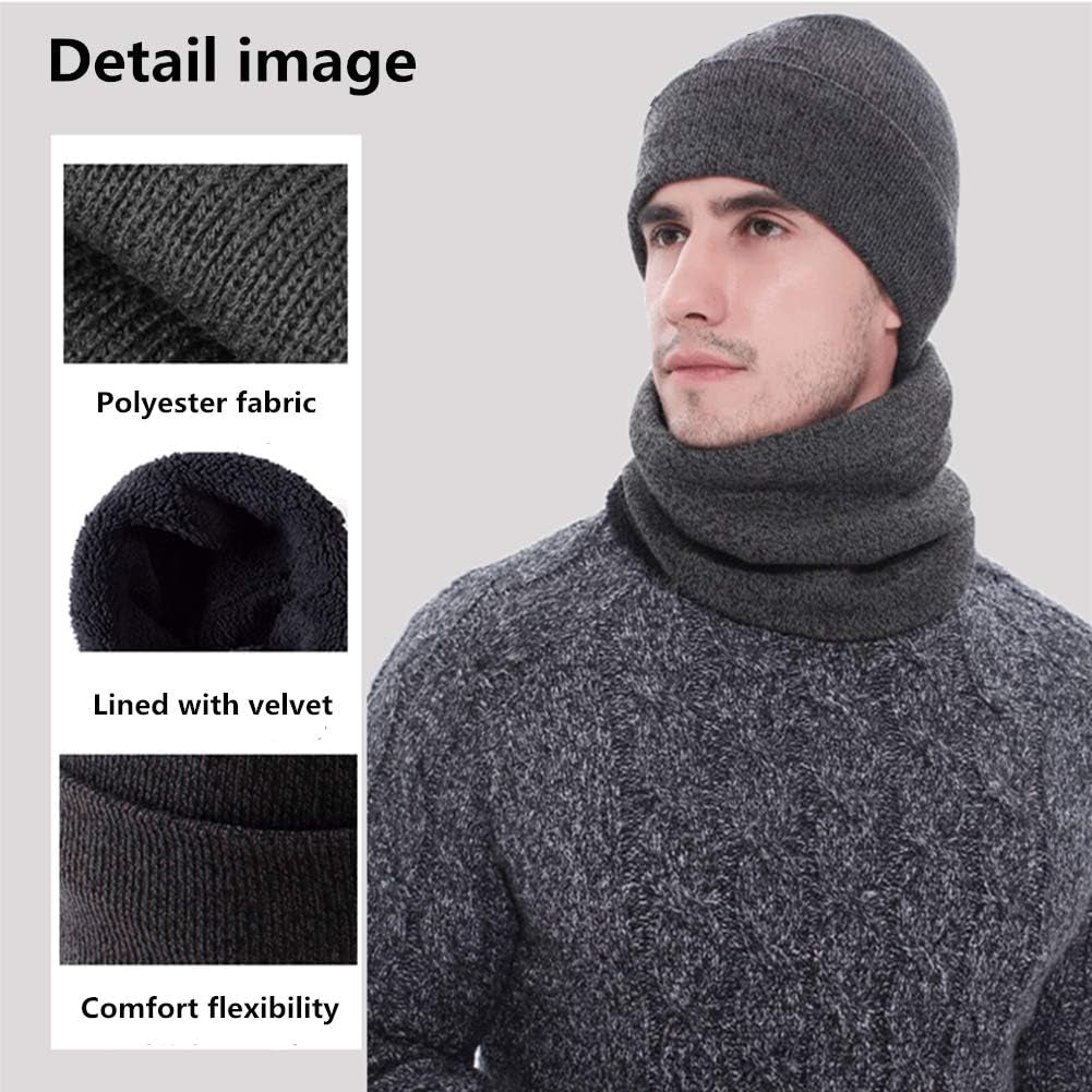 3-Piece Knit Beanie, Scarf & Glove Set